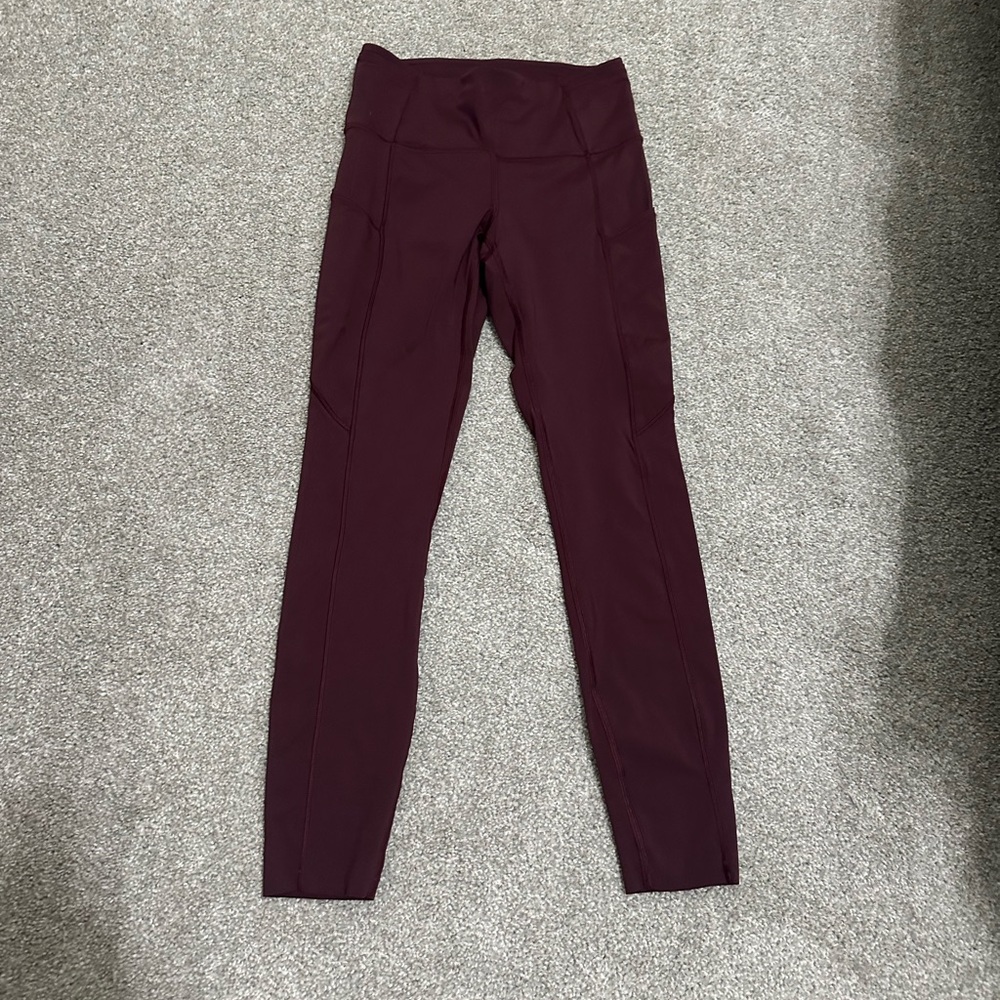 Lululemon Athletica Deep Red Leggings